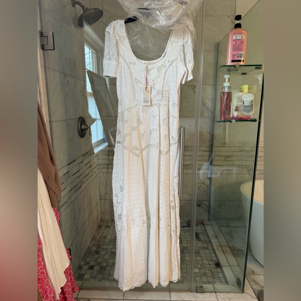 LoveShackFancy White Maxi Dress